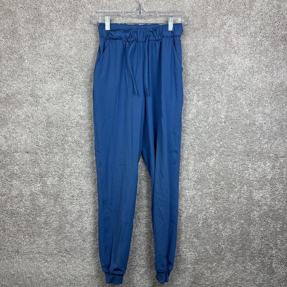 Lululemon Stretch High-Rise Blue Jogger Size 2 Luxury Athleisure